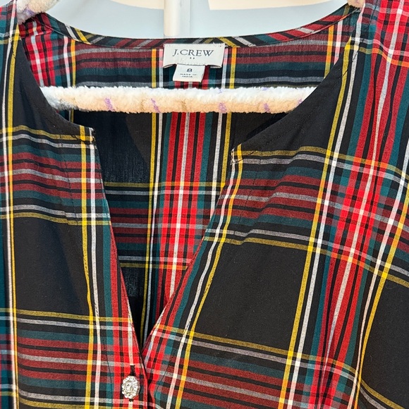 J. Crew Multicolor Plaid Midi Dress - Picture 2 of 6